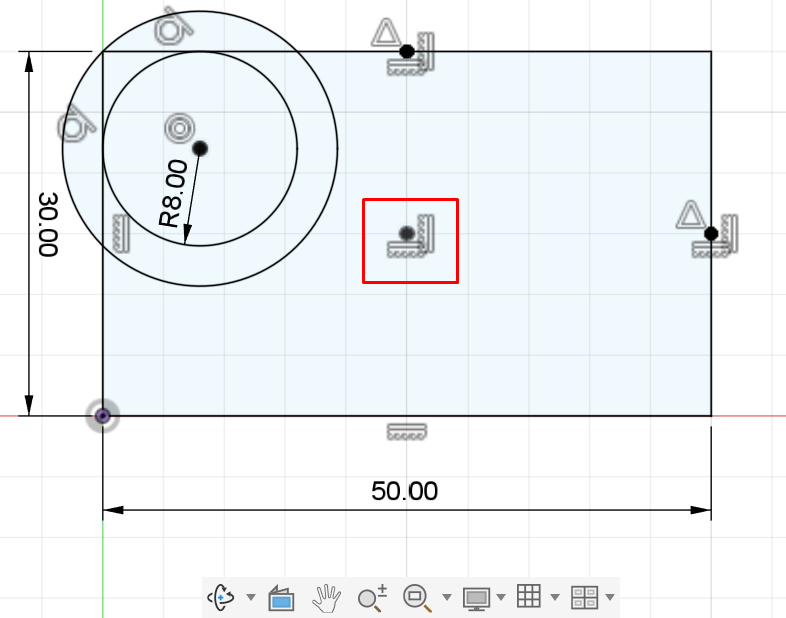 <p>A point fixed in place</p>