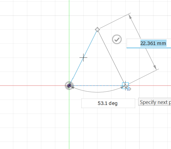 <p><strong>2.</strong> Continue clicking to create the second and third points.</p>