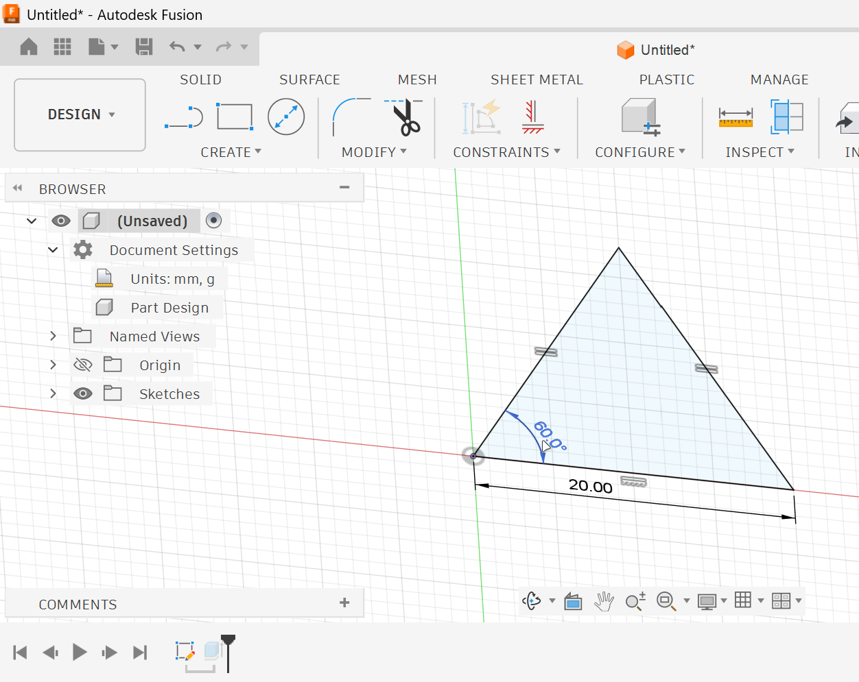 <p><strong>2.</strong> To change the angle value, double-click the angle dimension and enter the new value.</p>