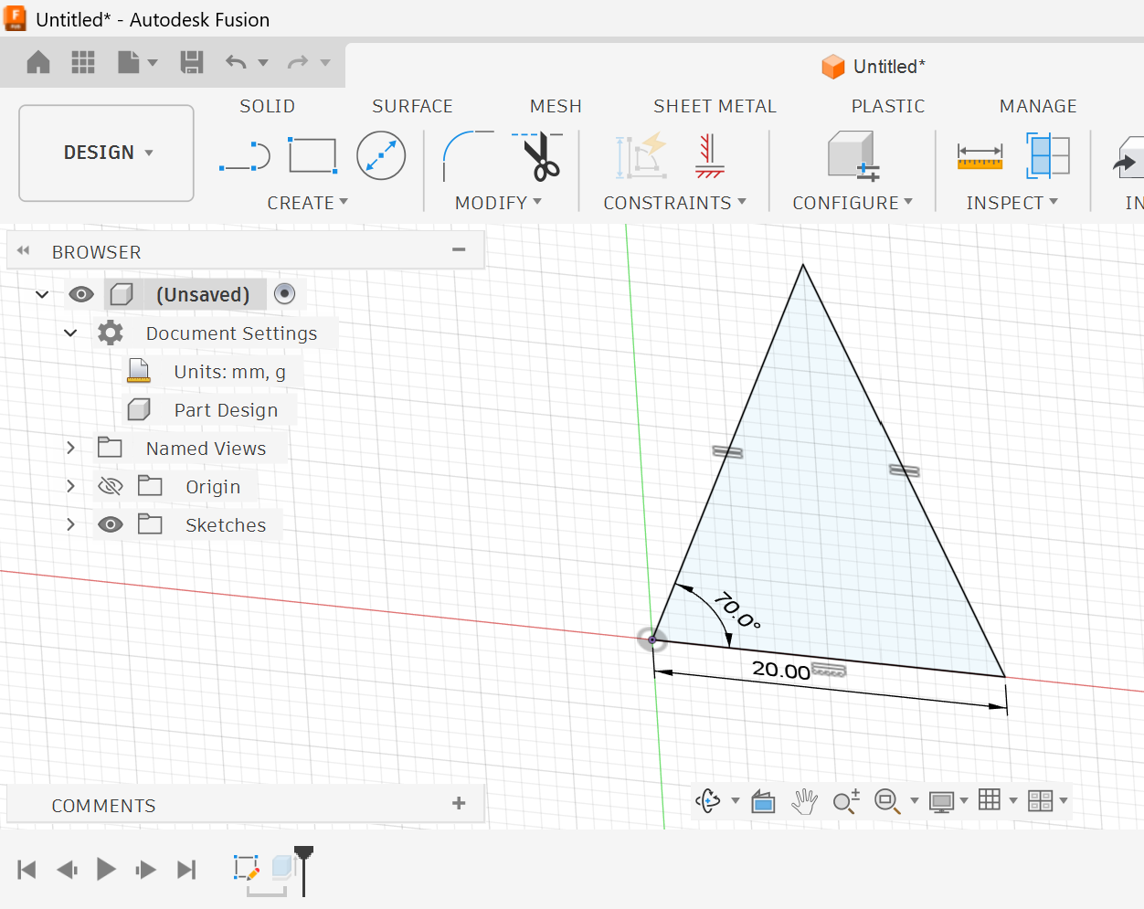 <p><strong>3.</strong> Set the angle value to <strong>70°</strong>.</p>