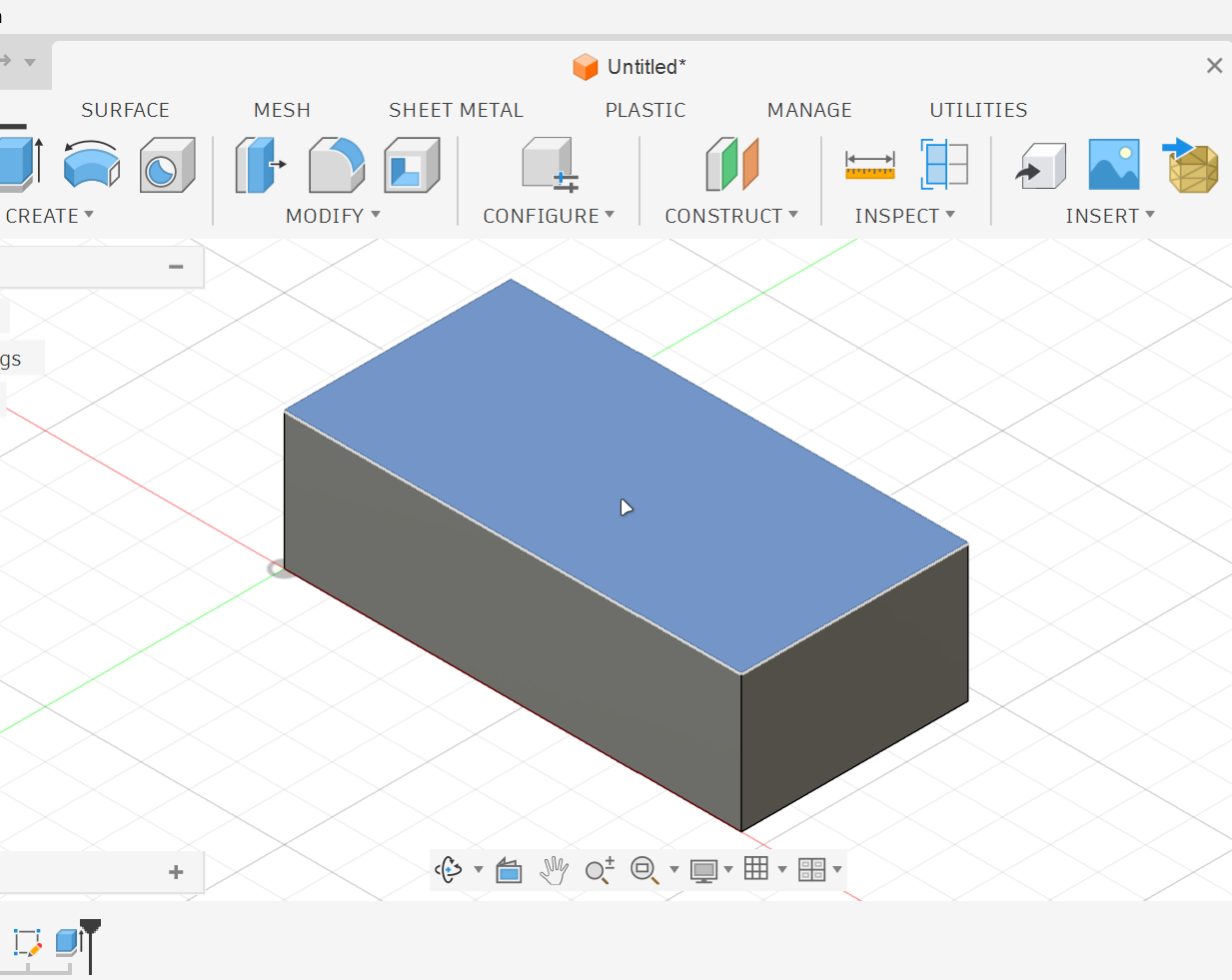 <p><strong>1.</strong> Create a sketch on the top face.</p>