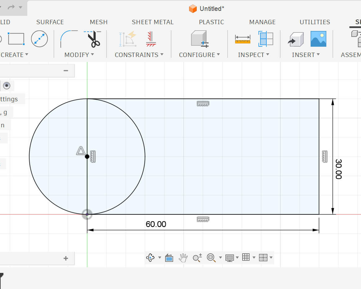 <p><strong>4.</strong> The circle is fully defined because its diameter matches the rectangle’s height.</p>