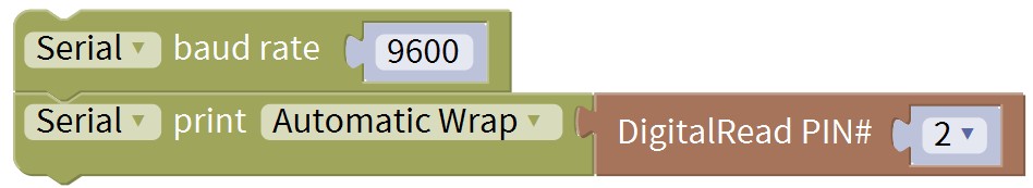 <p>Block-based Mixly program for push button</p>