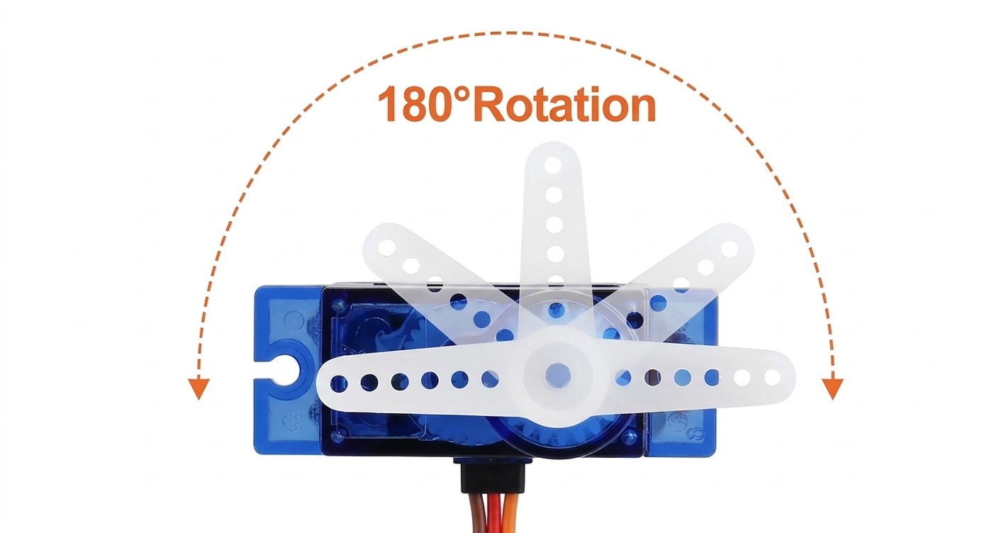 <p>Servo motor rotation</p>