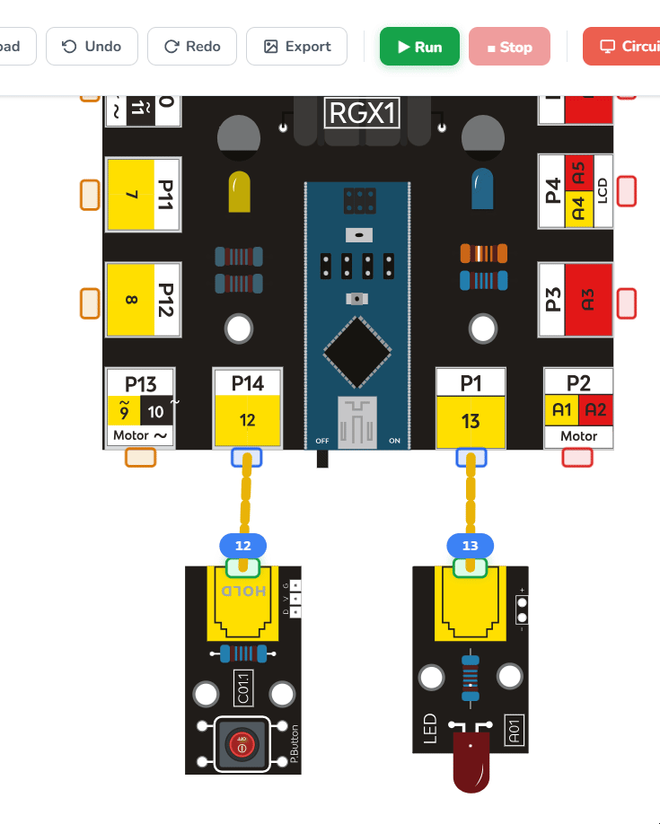 <p>controlling LED </p>