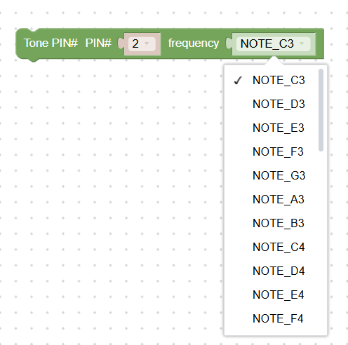 <p>the note selection</p>